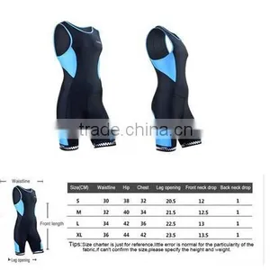 2015 Santic Triathlon Skinsuit Men Singlet Skin Cycling Tri Suit Clothing Blue thumbnail-6
