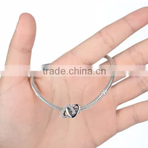 925 Sterling Silver European Charm Bracelets Infinity Hearts thumbnail-3