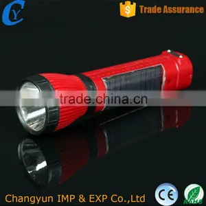 2016 Solar Led Torch Flashlight Electronic Plastic WIth Inside Power thumbnail-1