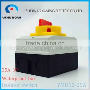 Isolator Switch YMD12-25A 690V With Protective Box Waterproof Load Break Rotary Changeover Switch Air-conditoning Pump System thumbnail-2