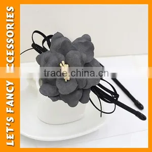 PGHD0342 High Quality Holiday Passionate Large Flower Headband Hairband Hair Accessories for Women thumbnail-2