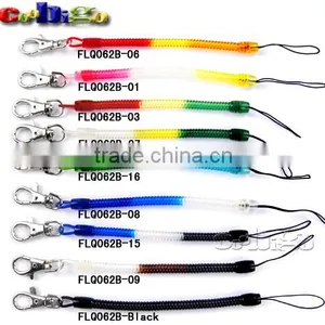 8-1/2"(215mm) Mix Color Expandable Coil With Metal Hook for Mobile Phone Straps #FLQ062B(Mix-s) thumbnail-1
