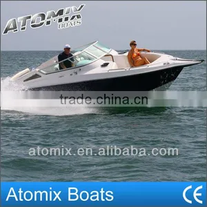8m CE Approved Fiberglass Sports Boat (7500 Bowrider) thumbnail-1
