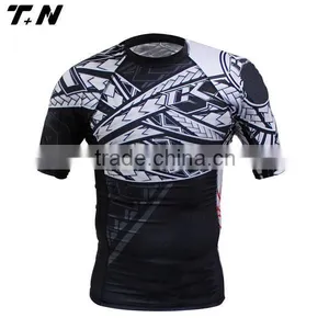 Short Sleeve Compression Shirt Bjj Rash Guard thumbnail-4