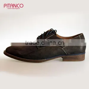 New Style Swede Leather Lace-up Dress Shoes for Men thumbnail-3