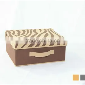 ZEBRA-PATTERNED NON-WOVEN STORAGE BOX thumbnail-1