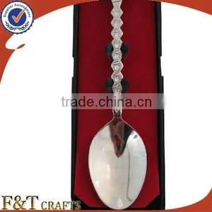 Wholesales Iron Bank Plating Nickle Long Handle Spoon for Sales thumbnail-6
