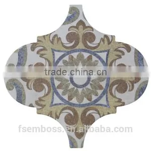 EMBOSS Customized 250mm*250mm Lantern Tile Rustic Tile Ceramic Floor Tile Mosaic Kitchen Bathroom Decorative Tile thumbnail-4