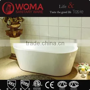 Q166 Small Size Deep Bathtub Freestanding Bathtubs for Small Spaces thumbnail-1