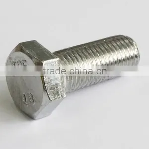 4.8grade Stainless Steel Hexagon Head Bolts DIN933 thumbnail-1