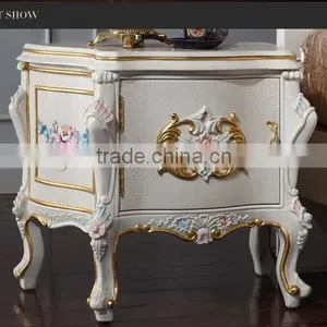Luxury European Furniture - Baroque Antique Solid Wood Bedstand-Monarchy Furniture thumbnail-4