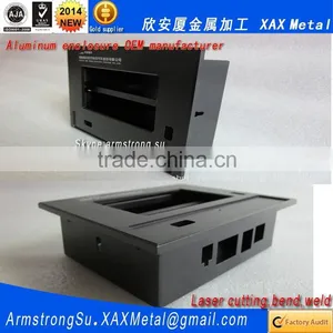 XAX11Alu OEM ODM Customized Laser Cut Bend Weld Sheet Aluminum Controller Case thumbnail-3