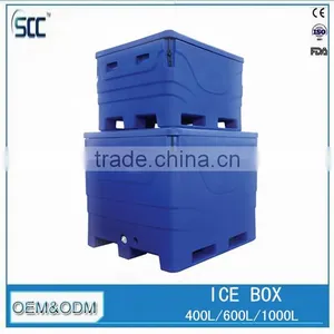 600L Ice Box, Plastic Rotomolded Food Grade Ice Cooler Box ( LLDPE+PU Material ) thumbnail-4