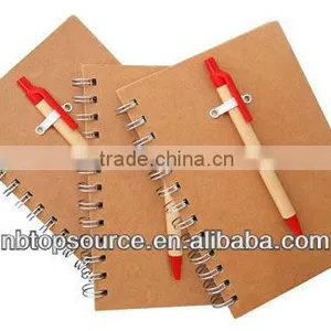 Various Recycled Notebook With Pen thumbnail-1