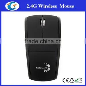 2.4Ghz Foldable Computer Black Wireless Mouse thumbnail-6