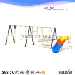Children Outdoor Slide and Swing/Galvanized Pipe Playground Slide for Kids/kids Swing and Slide thumbnail-1