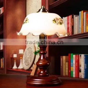 Antique Wooden Table Lamp ., British Style .wooden Tale Lamp .hand Craft Table Lamp thumbnail-2