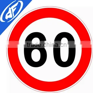 Reflective Adhesive 60 Yard Limit Road Sign thumbnail-1