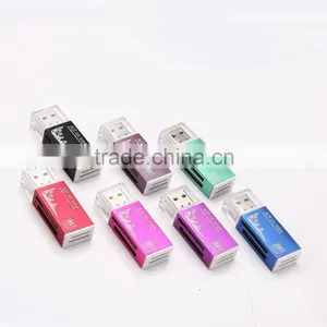 All in One Aluminium Memory Micro SD SDHC TF MS M2 Card Reader thumbnail-1