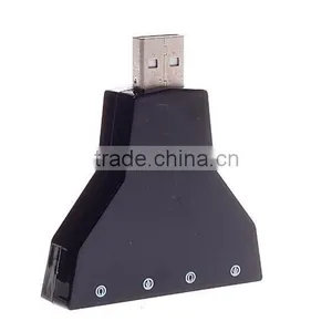 USB to 3D External Sound Card Audio Adapter Virtual 7.1 Channel CH Sound Mic Speaker Double Adaprter thumbnail-5