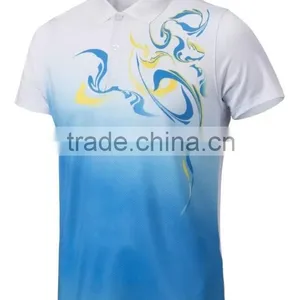 Grade Original New Badminton Shirt,cheap Badminton Jersey Made in Thailand,Badminton Uniform With Collar thumbnail-6