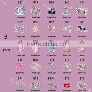 New Nail Art Decoration Tips Nail 3D Alloy Nail Fashion Jewelry Gold thumbnail-1