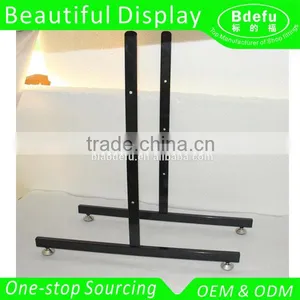 T-style Black Powder Coating Gridwall Base With Wheels thumbnail-1