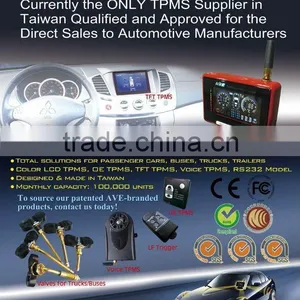 TRUCK TPMS: AVE Color LCD TPMS for TRUCK/BUS/CVs TPMS Sensor Tire Pressure Monitoring System thumbnail-1