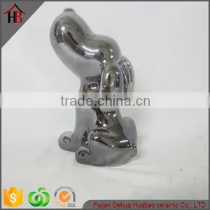 Lovely Electroplate Mini Cartoon Ceramic Dog thumbnail-1