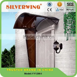 Elegant Shade Popular Design! Outdoor Polycarbonate Aluminium Door Awnings Lowes Size 1200x1600mm thumbnail-1