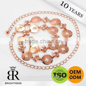 Fancy Chain Gold Plated Flat of Russian Gold Chain Brightness F1-80152 thumbnail-1