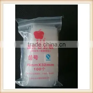 Wholesale Zlb-97 40X32mm Jewelry Ziplock Zipped Lock Reclosable Plastic Poly Clear Bags thumbnail-1