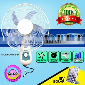 Free Use Sun Power Supply Solar dc Fan Emergency Lighting Pedestal 12v Battery Rechargeable Fan thumbnail-4