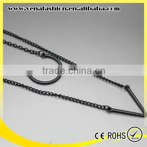 Double-deck Arrows Fashion Long Thin Chain Necklace thumbnail-2