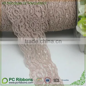 2" Width Ginger Snap Elastic Lace Trim thumbnail-2