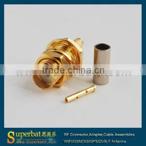 Connector Sma Female Jack Crimp for RG316 Cable Goldplated Straight Type Wholesale thumbnail-1