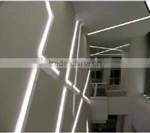 2016 Frosted PC Cover Recessed Linear LED Aluminium Profile for Led Strips Lighting Project thumbnail-6