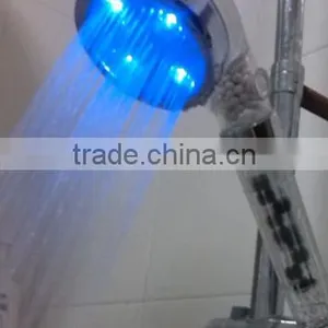 Temperature Seven Color Changing Control LED Hand Shower Head thumbnail-1