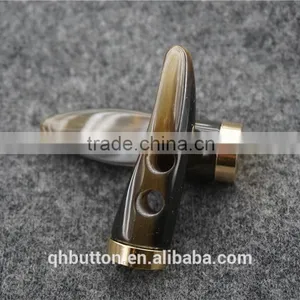 Fashion Metal Bottom Cafe Horn Button thumbnail-3