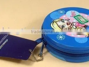 Round Decorative Tin Box With Lock thumbnail-1