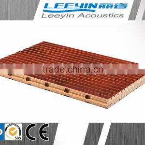 High Quality Mdf Wood Grooved Acoustic Material for Auditorium thumbnail-1