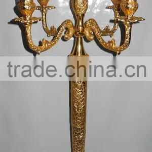 Silver Candelabra Centerpiece thumbnail-3