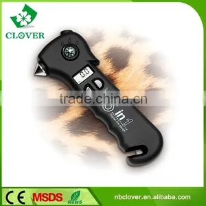 Glass Broken Hammer and Safe Belt Cutter Car LCD Display Digital Tire Gauge thumbnail-2