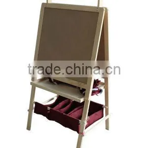 Multifunctional Magnetic Kids Wooden Easel Blackboard thumbnail-1