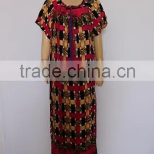 Fashion Short Sleeve Arab Lady Long Gown thumbnail-6