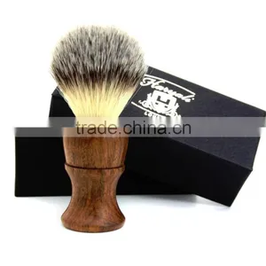 Shaving Brush Synthetic Hair in Wooden Handle Brush thumbnail-4