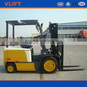 3 Ton Electric Battery Forklift Truck Lifting Height 5m With Full Free Mast thumbnail-1