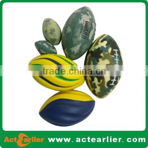 Custom Logo pu Foam Football Rugby Ball Shape Stress Ball thumbnail-5