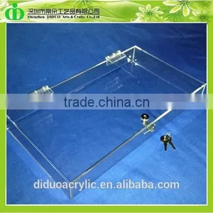 DDX-0186 Trade Assurance Clear Acrylic Storage Box With Lock thumbnail-1