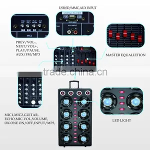 LED Light Big Power Professional Bluetooth Home Audio Subwoofer Speaker thumbnail-3